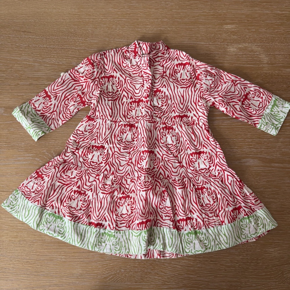 Mary Marshmallow Tiger Print Dress
